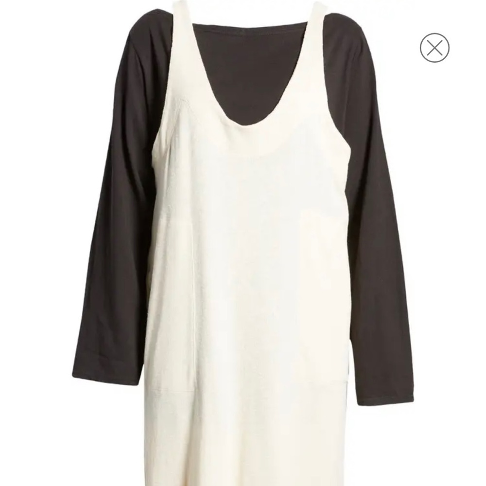 NWT Free People Be Happy Pinafore Dress & Top Set